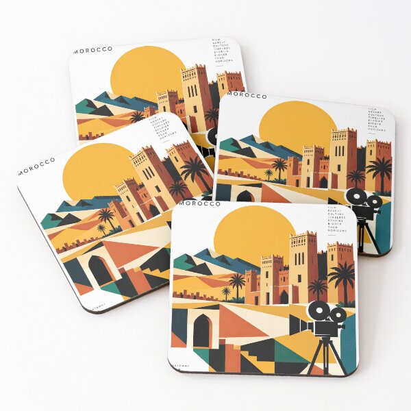 Item preview, Vintage-style graphic poster depicting Ouarzazate, Morocco, with designed and sold by ckybe.
