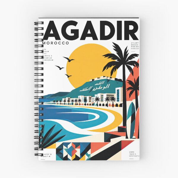 Item preview, Retro travel poster depicting Agadir, Morocco, with a designed and sold by ckybe.