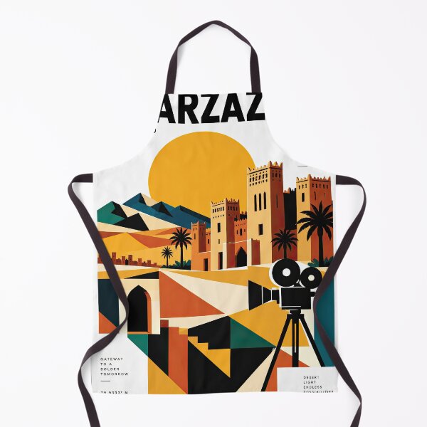 Item preview, Vintage-style graphic poster depicting Ouarzazate, Morocco, with designed and sold by ckybe.