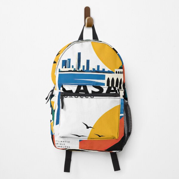 Item preview, Colorful vintage-style travel poster featuring Casablanca, Moroc designed and sold by ckybe.