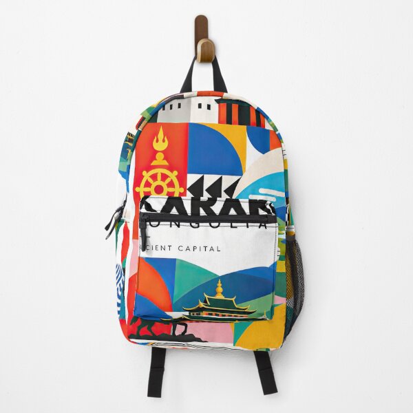 Item preview, Colorful geometric travel poster for Karakorum, Mongolia, featur designed and sold by ckybe.