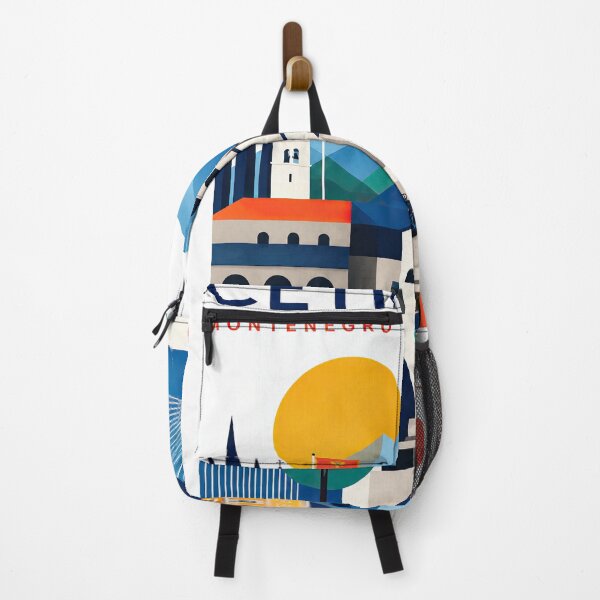 Item preview, Colorful geometric poster illustrating Cetinje, Montenegro, with designed and sold by ckybe.