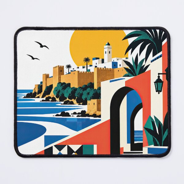 Item preview, Stylized travel poster depicting Rabat, Morocco, with a designed and sold by ckybe.