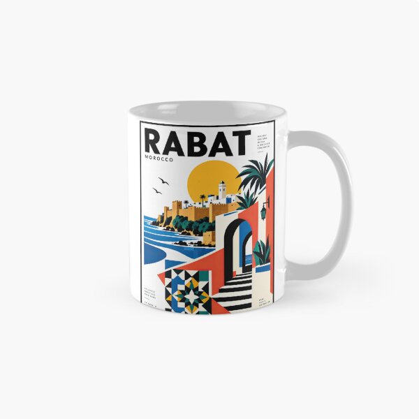Item preview, Stylized travel poster depicting Rabat, Morocco, with a designed and sold by ckybe.
