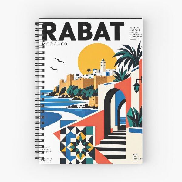 Item preview, Stylized travel poster depicting Rabat, Morocco, with a designed and sold by ckybe.