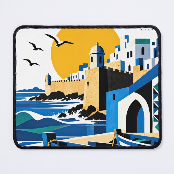 Item preview, Vintage-style illustrated travel poster of Essaouira, Morocco, f designed and sold by ckybe.