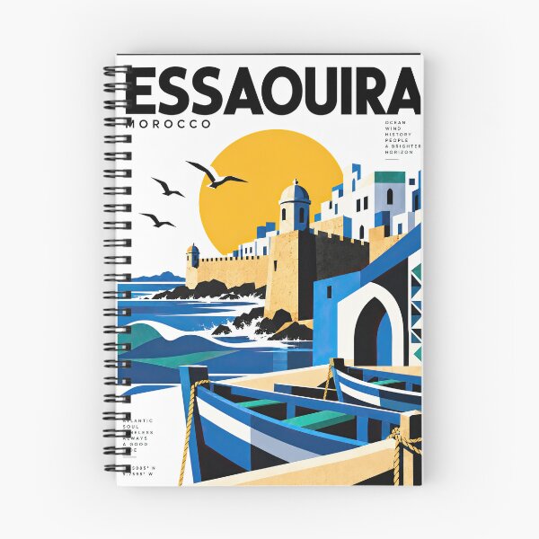 Item preview, Vintage-style illustrated travel poster of Essaouira, Morocco, f designed and sold by ckybe.