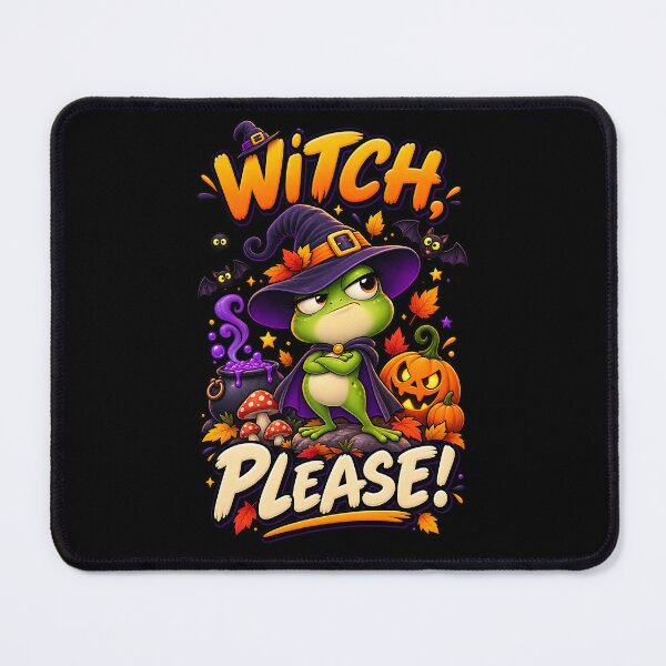 Item preview, Witch Please Funny Halloween Frog designed and sold by Yomere.