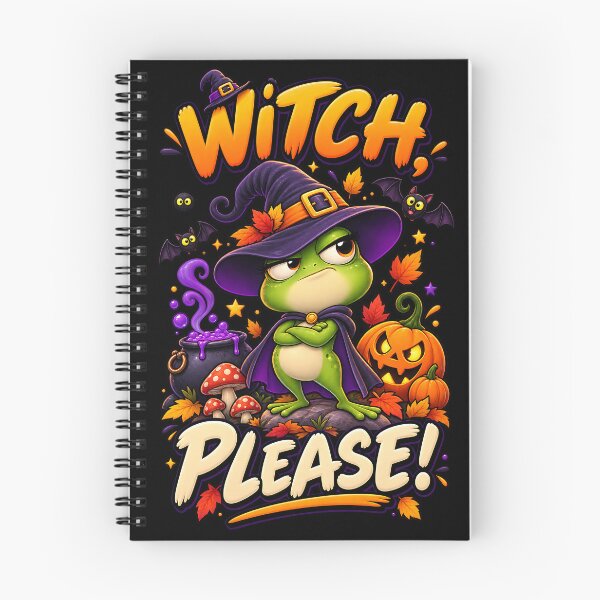 Item preview, Witch Please Funny Halloween Frog designed and sold by Yomere.