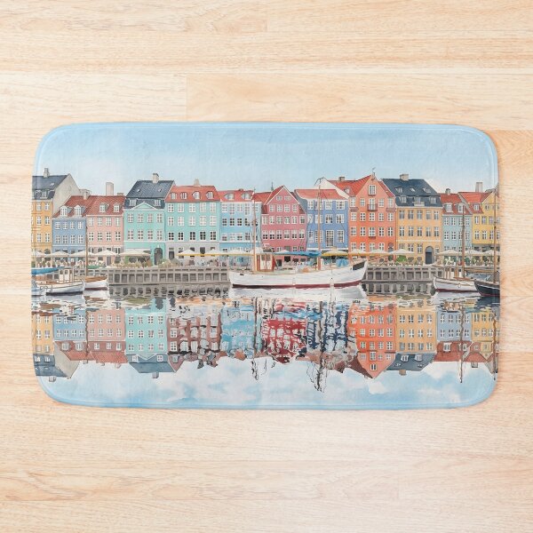 Item preview, Copenhagen Denmark Cityscape – Scandinavian Wall Art designed and sold by POSTERIOCREW.