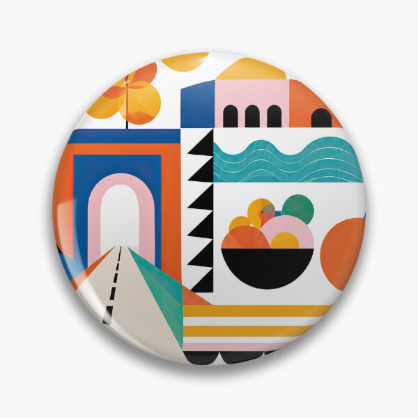 Item preview, Colorful geometric Nepal travel poster featuring a stylized designed and sold by ckybe.