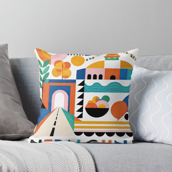 Item preview, Colorful geometric Nepal travel poster featuring a stylized designed and sold by ckybe.