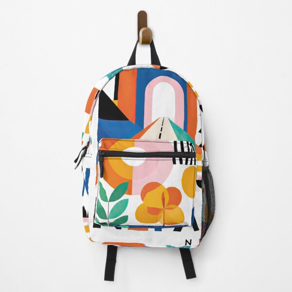 Item preview, Colorful geometric Nepal travel poster featuring a stylized designed and sold by ckybe.