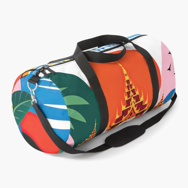 Item preview, Colorful travel poster illustrating Myanmar landmarks, temples, designed and sold by ckybe.