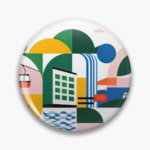 Item preview, Abstract geometric travel poster for Dharan, Nepal, featuring designed and sold by ckybe.