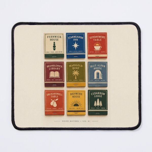 Item preview, Found Matches Vol. 01 – Vintage Matchbook Art Print designed and sold by astersgraphics.