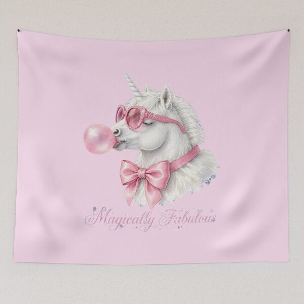 Item preview, Magically Fabulous Unicorn - Cute Pink Coquette Unicorn designed and sold by Vibe-Vary.
