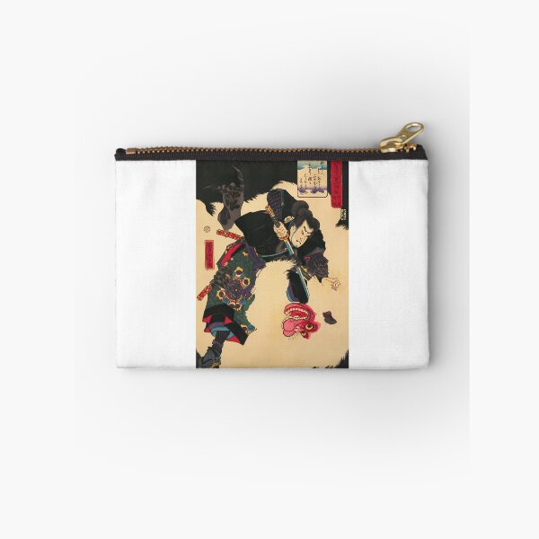 Item preview, Samurai Fighting White Monster - Vintage Japanese Ukiyo-E Woodblock designed and sold by lilahhu-tchins.