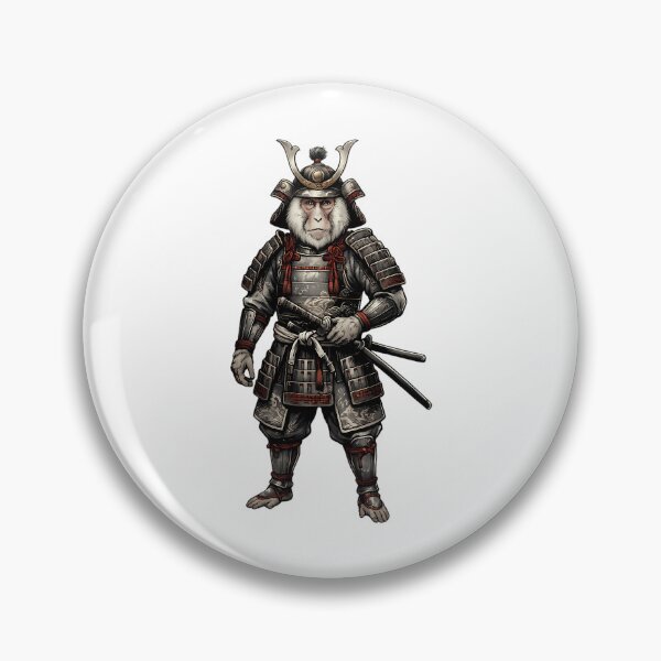 Item preview, Samurai Monkey Bushido Warrior Japanese Monkey Armor Katana Red Sun designed and sold by lilahhu-tchins.