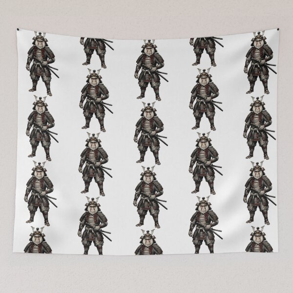Item preview, Samurai Monkey Bushido Warrior Japanese Monkey Armor Katana Red Sun designed and sold by lilahhu-tchins.