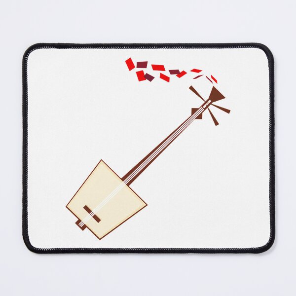 Item preview, While My Shamisen Gently Weeps (Red) designed and sold by lilahhu-tchins.