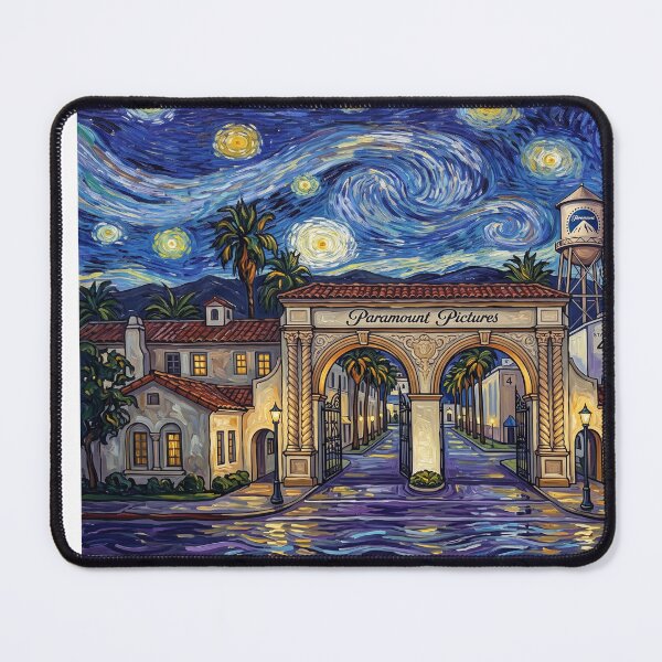 Item preview, Paramount Pictures Gate Starry Night Historical Landscape designed and sold by Bad-Decisions-Designs.
