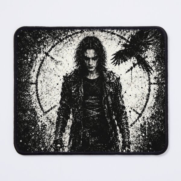 Item preview, Eric Draven – The Crow Gothic Black & White Art Print designed and sold by ConorKeeganArt.