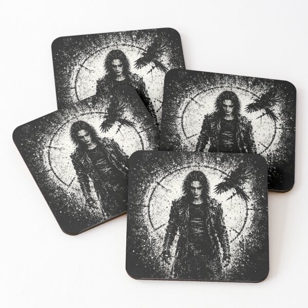 Item preview, Eric Draven – The Crow Gothic Black & White Art Print designed and sold by ConorKeeganArt.