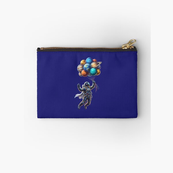 Item preview, Astronaut Holding Planet Balloons Surreal Space Galaxy designed and sold by ArtivaaStudio.
