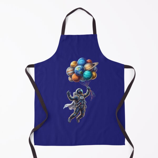 Item preview, Astronaut Holding Planet Balloons Surreal Space Galaxy designed and sold by ArtivaaStudio.
