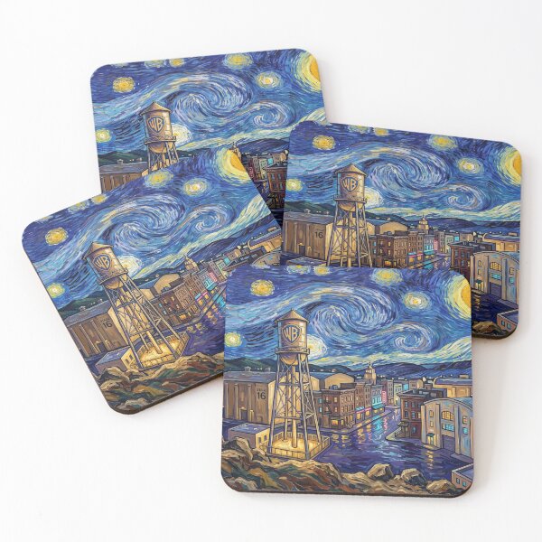 Item preview, Warner Bros Backlot Starry Night Historical Landscape designed and sold by Bad-Decisions-Designs.