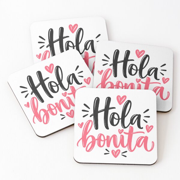 Item preview, Hola Bonita – Cute Spanish Love Typography designed and sold by MetaModel Editions.