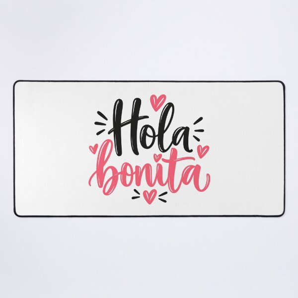 Item preview, Hola Bonita – Cute Spanish Love Typography designed and sold by MetaModel Editions.