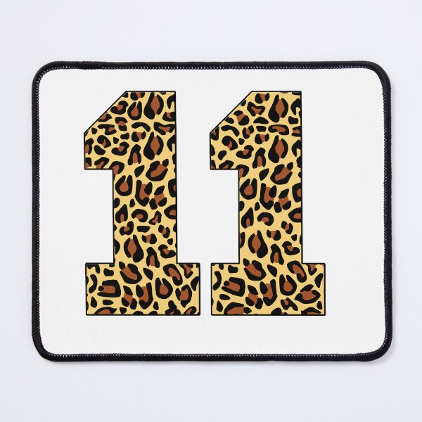 Item preview, 11th Birthday, leopard print number 11 designed and sold by TypeMisbehaving.