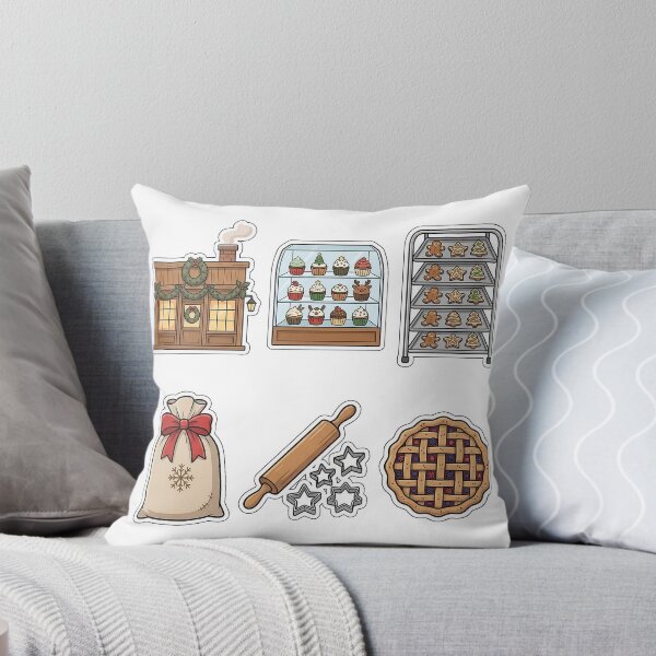 Item preview, Christmas Village Bakery Sticker Pack - Festive Pastry Storefront Set designed and sold by SimpleP.