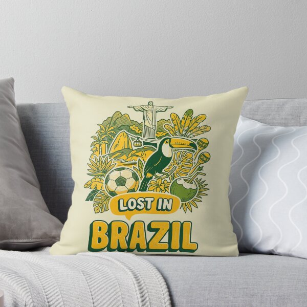Item preview, Lost In Brazil Retro Tropical Comic Doodle Art designed and sold by Ada’s Mystic Atelier .