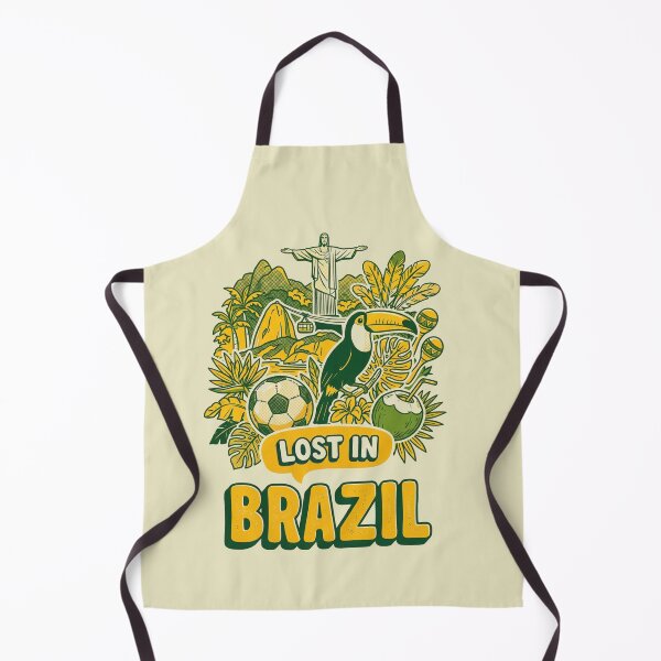 Item preview, Lost In Brazil Retro Tropical Comic Doodle Art designed and sold by Ada’s Mystic Atelier .