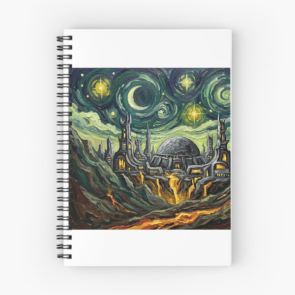 Item preview, Klingon Homeworld Qo'noS Starry Night Landscape designed and sold by Bad-Decisions-Designs.