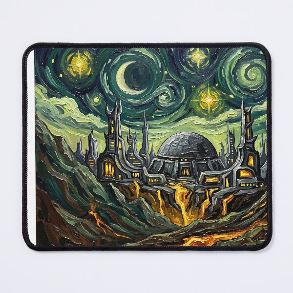 Item preview, Klingon Homeworld Qo'noS Starry Night Landscape designed and sold by Bad-Decisions-Designs.