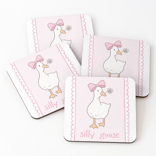 Item preview, Silly goose pink stamp designed and sold by fifisu.