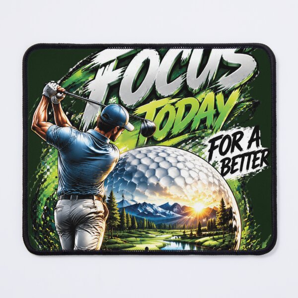 Item preview, Focus Today Better Tomorrow Golf Design designed and sold by M. Mamdouh Artworks.