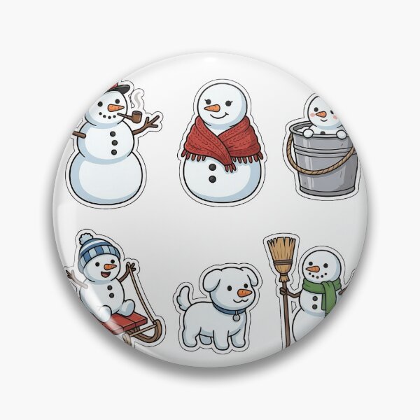 Item preview, Cute Snowman Family Sticker Pack - Snowy Family Fun Collection designed and sold by SimpleP.