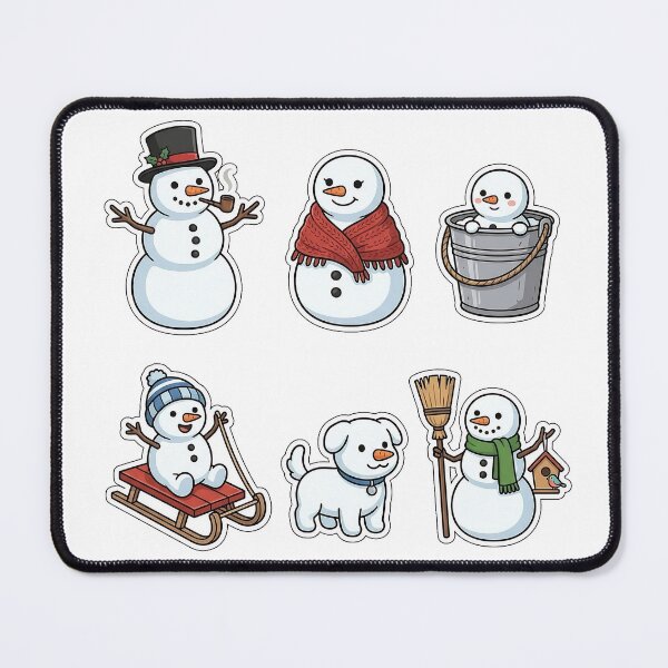 Item preview, Cute Snowman Family Sticker Pack - Snowy Family Fun Collection designed and sold by SimpleP.