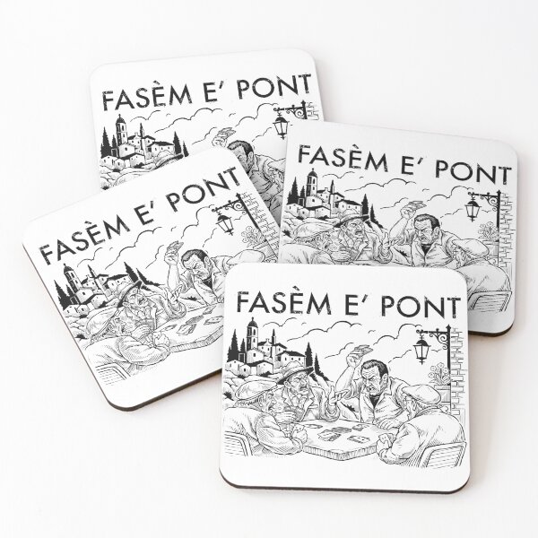 Item preview, Fasèm e' Pont – Angry Italian Card Players (Romagnolo Dialect Meeting Humor) designed and sold by T'AL VU?.