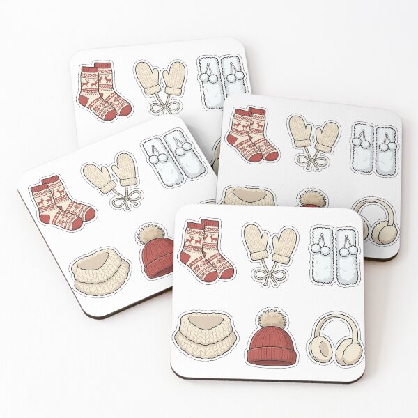 Item preview, Cozy Winter Knit Accessories Sticker Pack - Socks & Mittens Pattern Set designed and sold by SimpleP.
