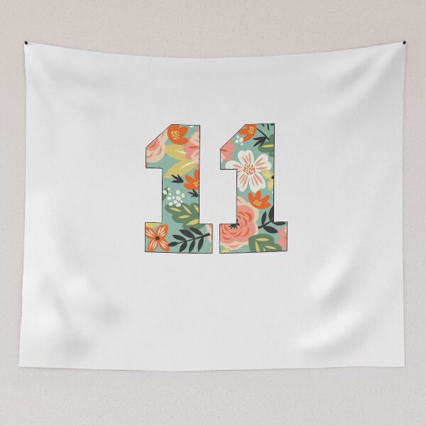 Item preview, 11th Birthday, Flowers print number 11 designed and sold by TypeMisbehaving.