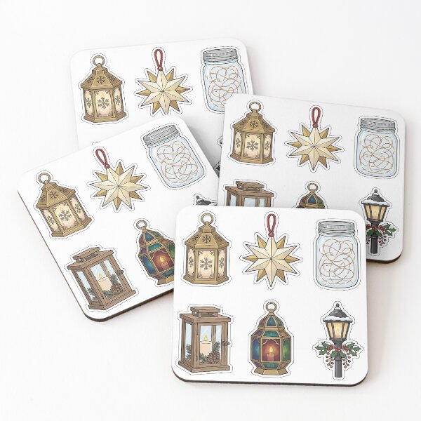 Item preview, Enchanted Winter Lanterns Sticker Pack - Starry Glow Collection designed and sold by SimpleP.