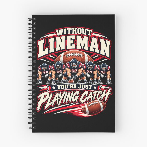 Item preview, Without Lineman You're Just Playing Catch Football Lineman Football T-Shirt designed and sold by Trendably.