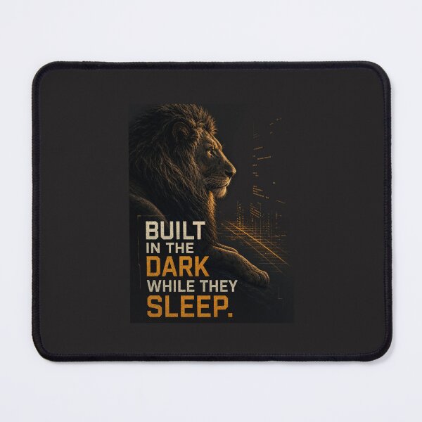 Item preview, Built in the Dark While They Sleep Tech Founder Coder Lion Motivation Design designed and sold by Bennie Singh.