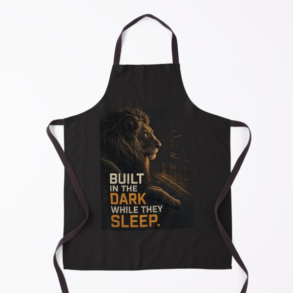 Item preview, Built in the Dark While They Sleep Tech Founder Coder Lion Motivation Design designed and sold by Bennie Singh.